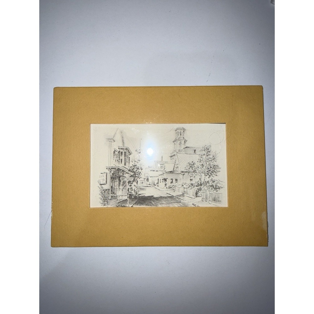 Commercial St Provincetown MA Lee Street 1979 Vintage Jas F Murray Unframed